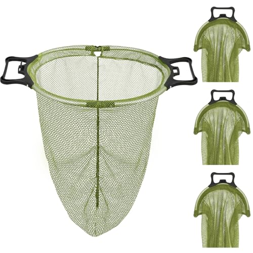4 Pcs Lobster Clam Diving Chum Bags for Saltwater Fishing Mesh Dive Bag with Handle Lock for Fishing Clamming Diving Snorkeling Scalloping (Green)