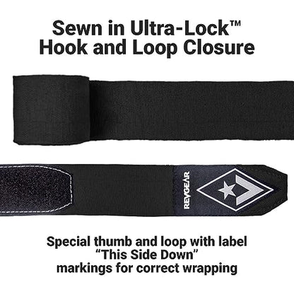 Revgear 2-Inch Wide Elastic Hand Wrap - color: Black