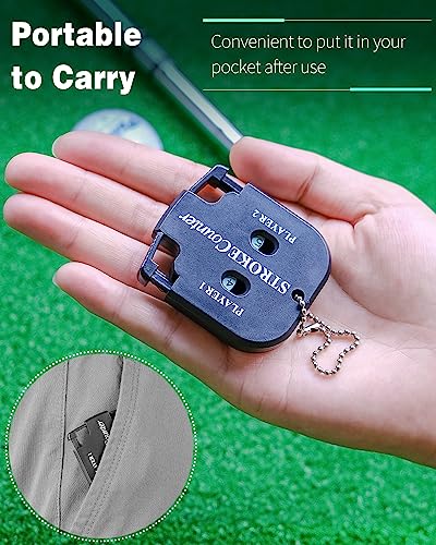 GreenHaven Mini Golf Score Shot Stroke Counter Clicker Key Chain 2 Pack