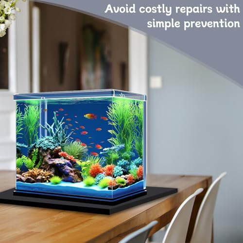 Aquarium Leveling Mat, 24x12 Inch Self-Leveling Neoprene Foam Pad for Fish Tanks - Waterproof Shock Absorbing Base Cushion with Adhesive Backing, Easy to Cut & Non-Slip Bottom Pad - size: 24x12 Inch