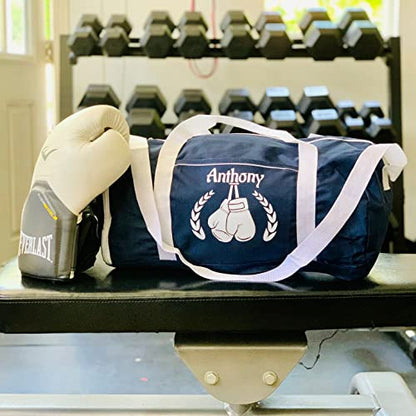 Personalized Sport/Gym Roll Duffel Bag - Cheerleading - color: Navy, style: Cheerleading