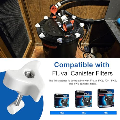 Lid Fastener for Fluval FX6 FX4 FX5 FX2 Canister Filters, Aquarium Canister Filter Lid Fastener Replacement - 2 Pack