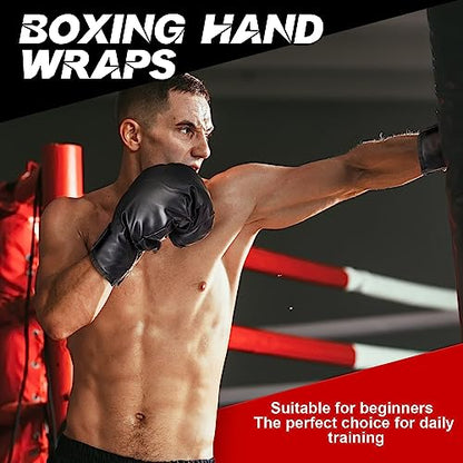 Kanayu 14 Pcs Boxing Gloves and Headgear Set for Beginners Youth 16 Ounce Boxing Gloves Headgear Helmet Hand Wraps Mouth Guards Equipment for Beginners Training Equipment Gifts - color: Black, Red