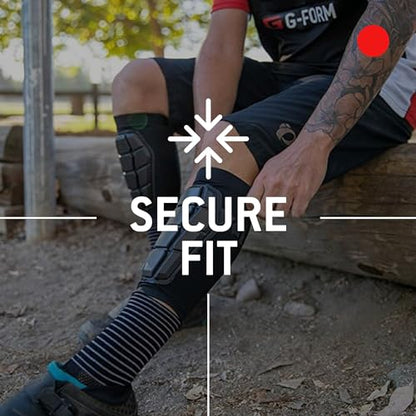 G-Form Pro-X3 Shin Guards - Breathable Padded Shin Guard Sleeve - Flexible Shin Guards for Mountain Biking & Riding - Comfortable Protective Gear for Athletes