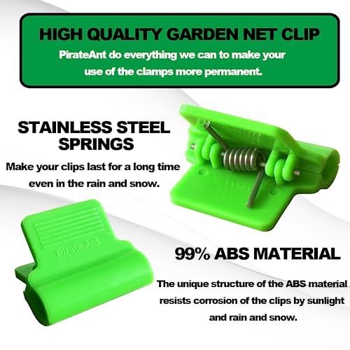 Greenhouse Clamps for 0.32-0.45inch Greenhouse Hoops, Garden Support Frame,Grow Tunnel,Plant Support Stakes.for Fixing Plant Cover,Plastic Sheeting,Film Row Cover,net.(30pcs) - style: for 0.32-0.45inch Greenhouse Hoops(30pcs)