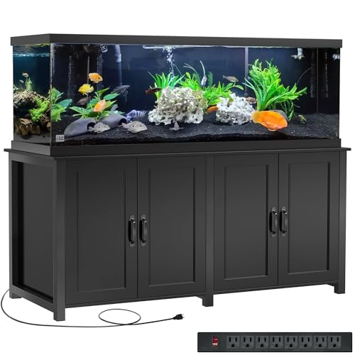 GDLF 100-150 Gallon Fish Tank Stand, 120 Gallon Tank Stand with 60"*24" Tabletop Fits 100/120/150 Volumns Aquariums,2200LBS Capacity Heavy Duty - size: 100-150 Gallon