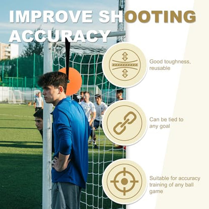 Soccer Targets for Goal, Training Equipment for Football Hockey Lacrosse - Goal Target Discs & Adjustable Straps, Football Shooting Aiming Agility Practice Game - size: #1 (4 pack x 5.9")