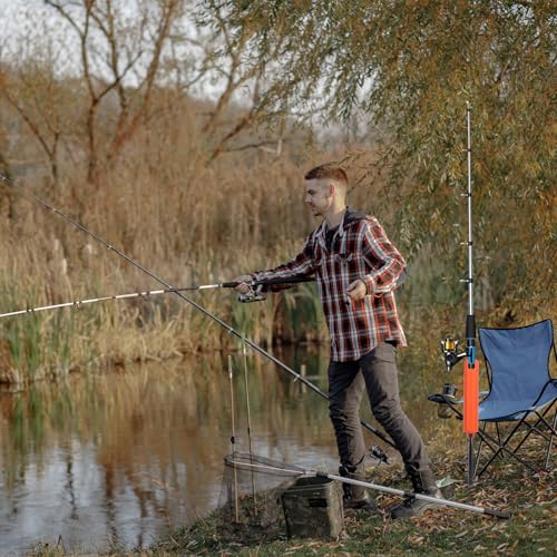 Universal Fishing Rod Holder,Detachable Surf Casting Spincast Rod Racks,Ground Inserted Support Bracket Accessory for Fishing