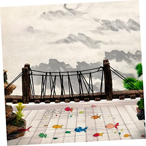 balacoo Fish Tank Bridge Decor Resin Underwater Bridge Ornament for Aquatic Landscapes Aquarium Decoration Easy Care for Fish and Shrimp Environments