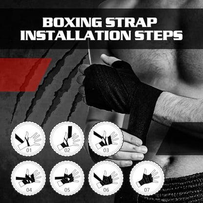 KTEBO® Boxing Reflex Ball Headband Set - Includes 4 Different Balls and 2 Adjustable Headbands for Beginner Proficiency Improvement, Great Boxing Equipment - style: Boxing Ball & Wraps Set