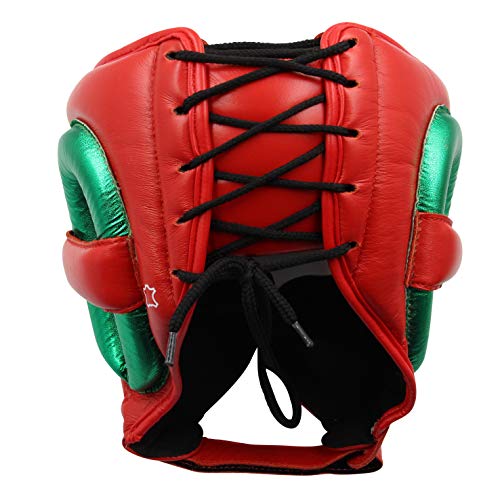adidas Adistar Pro Boxing Headguard - for Men, Women, Unisex - color: RED/GREEN, size: Large