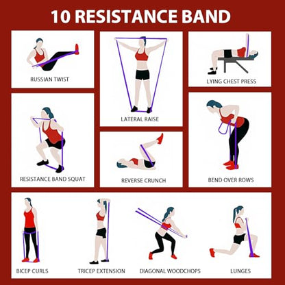 Resistance Bands for Pull Up Assist, Stretch Bands & Exercise Workout Set - color: 15-125LBS PULL UP