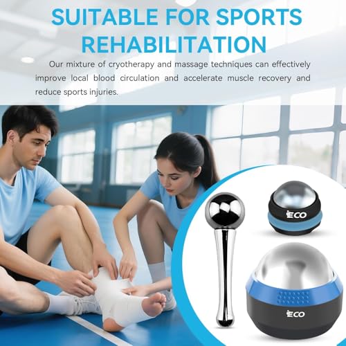 Massage Ice Roller Ball Cold & Heat Therapy Plantar Fasciitis Roller | Alleviating Shoulder, Arms, Back, Legs, Calves or Muscle Tension, Perfect for Workouts Relaxation - color: Ice Boat+ice Hockey+ice Ball