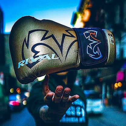 RIVAL Boxing RS11V Evolution Sparring Gloves, Extra-Thick 2” Padding, V-Strap Wrist Lock 2 System, Large Hand Compartment, and 15 Degree Angle Cuff - color: White, size: 14 oz.