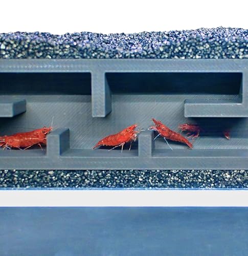 Shrimp Cave Underground Maze Tunnel | Viewing Shrimp Freshwater Hide Tunnel | Aquarium Shrimp Breeding Cave Perfect for Small Shrimp, Cherry Shrimp, Dwarf Shrimp - color: Black