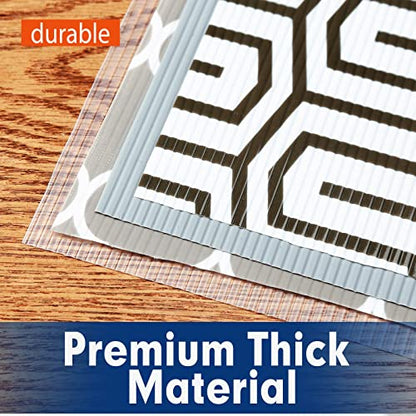 Shelf Liner, Drawer Liner, 2 Rolls x 12 Inches x 20 FT Cabinet Liner for Kitchen Cabinets Non-Adhesive Shelf Liners, Waterproof Shelf Paper with Non-Slip, Durable Liners, Clear - color: Clear, size: 12"W x 240"L X 2 Rolls