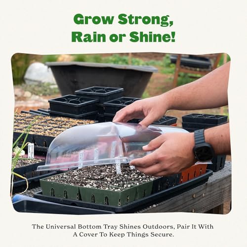 1020 Universal Bottom Tray - 1 Pack: Heavy-Duty Seed Starting Base: Bottom Watering & Propagation Tray for Indoor Gardening