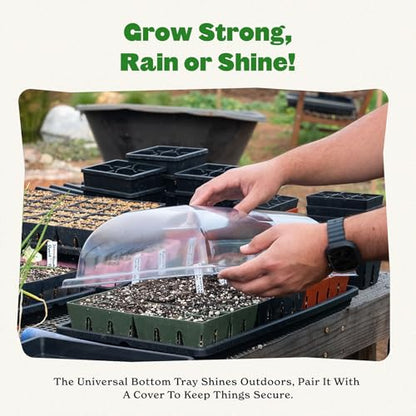 1020 Universal Bottom Tray - 1 Pack: Heavy-Duty Seed Starting Base: Bottom Watering & Propagation Tray for Indoor Gardening