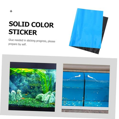 Hemobllo Aquarium Background Aquarium Background Sticker Color Double Side Glass Decal Background Wallpaper Accessories for Fish Tank Aquarium- 50x82cm/ 19. 6x30. 2 inches 10 Gallon Fish Tank