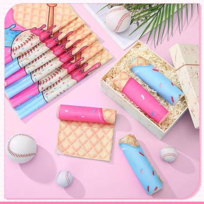 FuWeave 24 Pcs Ice Cream Baseball Cooling Towels Gifts 30 x 9 Inch - color: Baseball 2, size: 30 x 9 inches