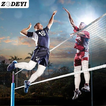 Wrestling Knee Pads Compression Leg Sleeve with Knee Pad and Calf Pad, 1 Pair Knee Sleeve with Shin Guards Shin Pads for Football, Baseball, Rugby, Lacrosse (2, White, X-Large) - color: White, size: X-Large