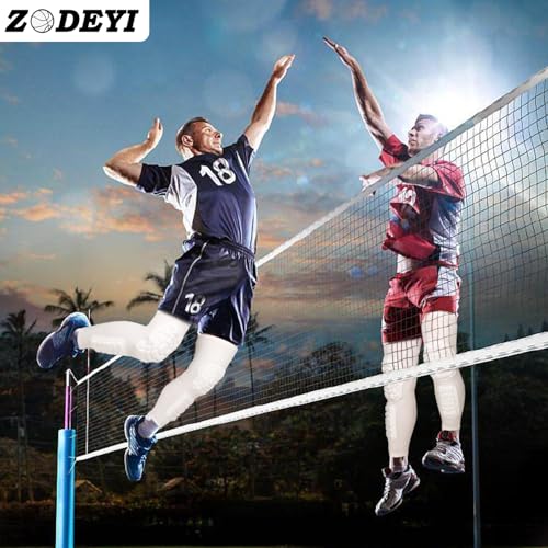 Wrestling Knee Pads Compression Leg Sleeve with Knee Pad and Calf Pad, 1 Pair Knee Sleeve with Shin Guards Shin Pads for Football, Baseball, Rugby, Lacrosse (2, White, XX-Large) - color: White, size: XX-Large