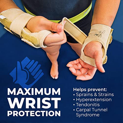 Tiger Paw Gymnastics Wrist Supports, Sold in Pairs - color: Black, size: Extra Small (Up to 69 pounds)