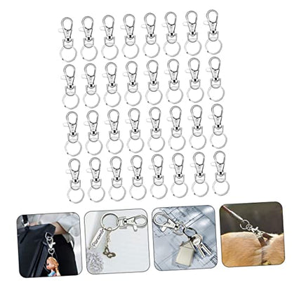 160-Piece Lobster Clasp Keychain Accessory Set Metal Dog Buckles Spring Snap Hooks for Bags Luggage and DIY Projects