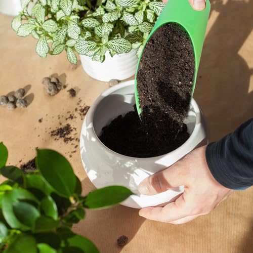 9 Pcs Bonsai Soil Scoops,3 Color Plastic Garden Soil Scoops,Small Potting Shovels for Succulent Indoor Plants Flower Planting Bonsai Cultivation,Colorful Sturdy Garden Tool