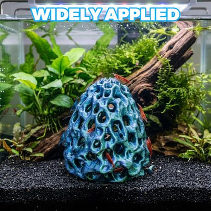 Shrimp Cave, Shrimp Hide, Shrimp Cave for Aquarium, Betta Hideout with Suction Cup, Aquarium Decor for Small Fish Hiding and Resting