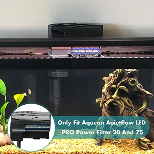 20 Count Ammonia Reducer Filter Pads Compatible with Aqueon, Aquarium Filter Sponge Pads, Fish Tank Filter Pads Compatible with QuietFlow LED PRO Model 20 and 75
