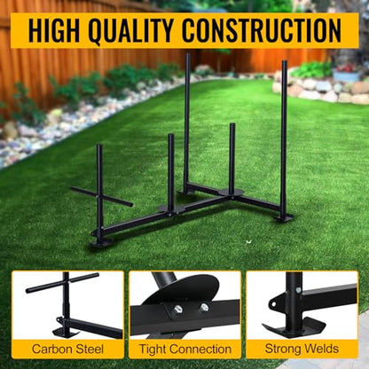 Weighted Power Sled for Speed and Strength Training - Push and Pull Prowler,300LB - style: A