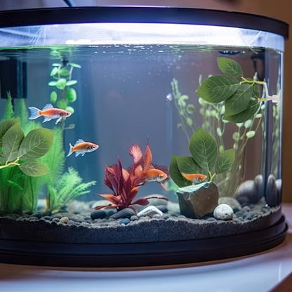 Hariendny 3 Pcs Betta Fish Leaf Pad Fish Tank Accessories Aquarium Décor Simulating The Natural Habitat for Betta Spawning Grounds Resting Bed with Plastic Suction Cup