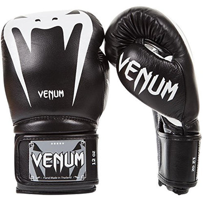 Venum Giant 3.0 Boxing Gloves - Nappa Leather - color: Black/White, size: 12 oz