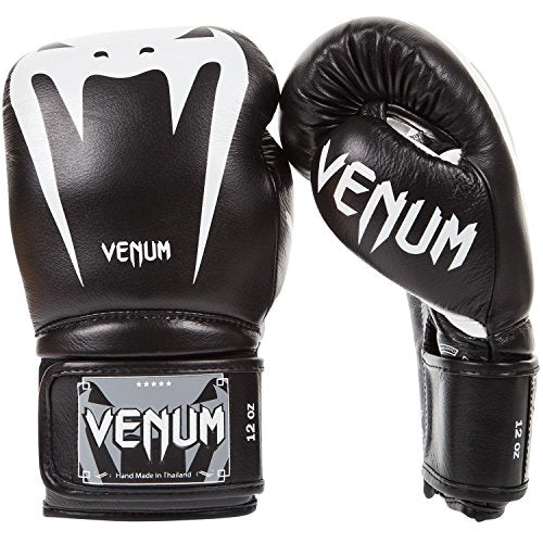 Venum Giant 3.0 Boxing Gloves - Nappa Leather - color: Black/White, size: 14 oz