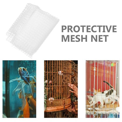 BESPORTBLE Aquarium Mesh Cover for Fish Tanks Practical -Jump Net Protective Netting for Outdoor Aquariums Easy to Install and Portable Escape Prevention