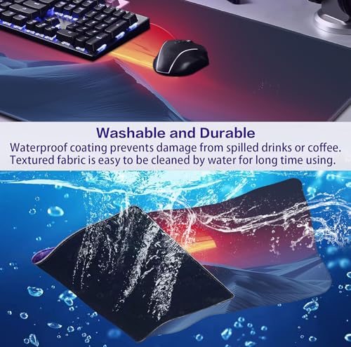 Mountain Top Scenery Mouse Pad Sunset Mountain Computer Decorative Desk Pad | The Surface Of The Mouse Pad Is Designed With Fiber Woven Material, And The Base Is Made Of Natural Anti Slip Rubber. - color: Beautiful Mountain Peaks