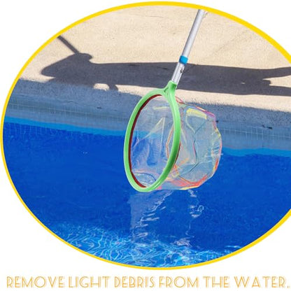 GANAZONO Rainbow Eva Fish Net and Aquarium Mesh, 25cm Nano Fishing Landing Net for Fish Tank Cleaning and Filter, Suitable for Shrimp and Small Aquatic Pets