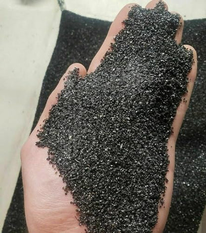 TheFrogHouse Black Aquarium Sand Substrate (35lbs) - size: 35 pounds