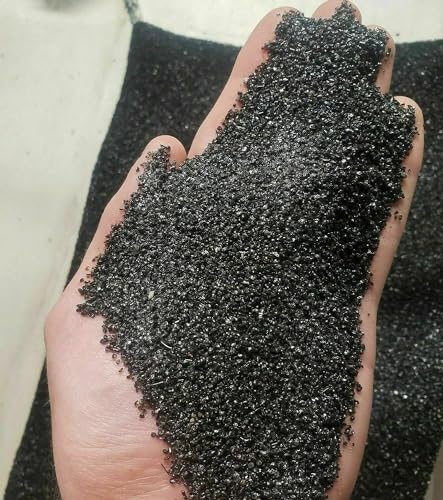 TheFrogHouse Black Aquarium Sand Substrate (25lbs) - size: 25 pounds