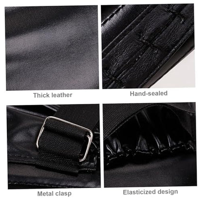 Boxing Pads Mitts, Leather Curved Focus Boxing Gloves, Shock-Resistant Thickened Punching Mitts, Taekwondo Equipment for Fighting or Striking Practice