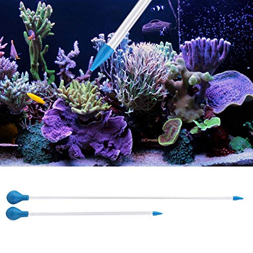 Ejoyous Futter Pipette Aquarium 60cm 40cm, 2 Stck Futterrohr Aquarium Acryl Wasserwechsler Pipette Feeder Wiederverwendbar Ftterungsrhrchen, fr Fischen Riffanemonen Brine Shrimp