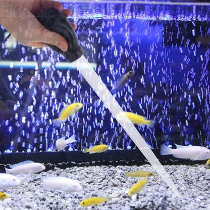 GLEAVI Aquarium Water Changer and Fish Tank Cleaning Tool, 45cm Black Plastic Pipette with 50ml Capacity, Suction and Drainage Equipment for Aquarium Maintenance