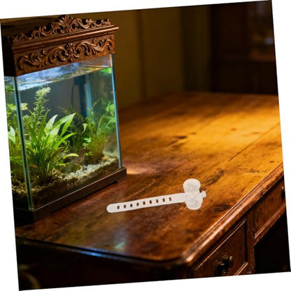 50pcs Aquarium Suction Cups with Cable Straps for Secure Attachment of Air Hose and Filter Tubes in Fish Tanks, Sturdy Plastic Hose Holders Compatible with Aquarium Planters