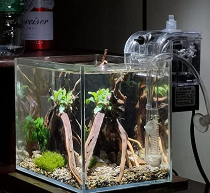 Small Nano Rimless Tank, Clear Glass Fish Tank, 1.1 Gallon, 7.8x5.5x5.9inch/20x14x15cm, Betta Fish Tank