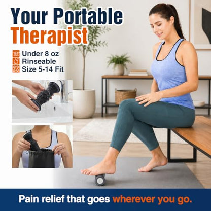 Plantar Fasciitis Relief Kit – Foot Stretcher and Foot Massager Roller, Stretch and Roll Routine for Heel Pain,Arch Pain, Simple At-Home Daily Foot Care - color: Black（2pcs）