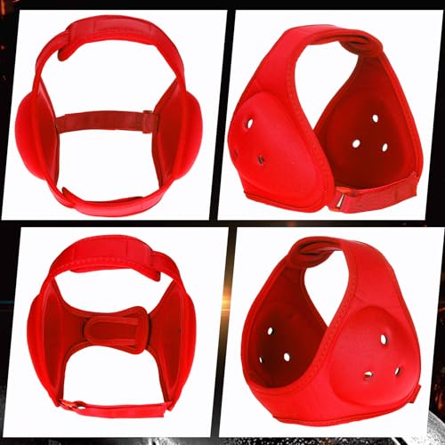 Jerify 4 Pcs Wrestling Headgear Ear Guards Soft Head Protection | Youth Wrestlers Training, Grappling Protection with Adjustable Straps, Soft Comfort Design for Boys Girls, Multi-color
