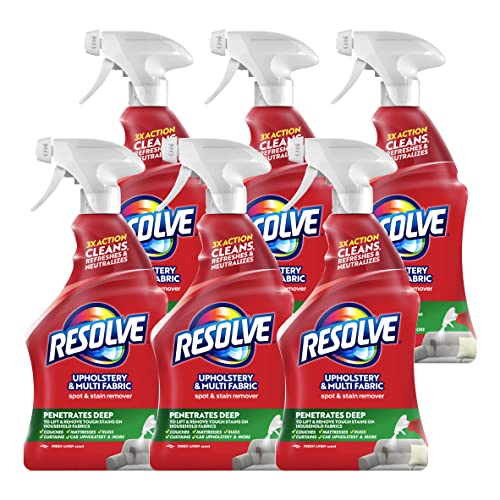Resolve 22 fl oz Multi-Fabric Cleaner and Upholstery Stain Remover (Pack of 6) - size: 3.67 Fl Oz (Pack of 6)