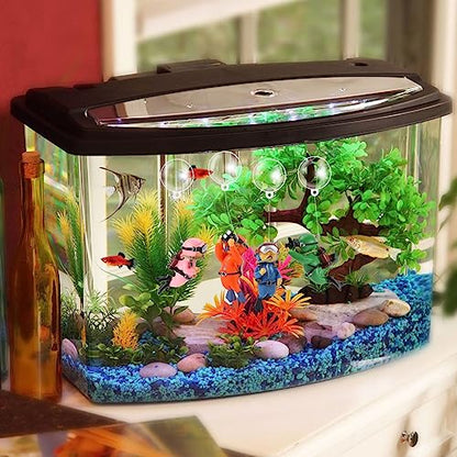 KALIONE Floating Fish Tank Decorations - Cute Little Diver Toys for Aquarium Decor - 4 Pack Ornaments Accessories