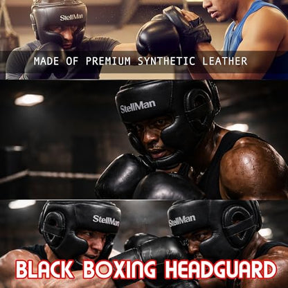 Boxing Headgear for MMA Training, Adjustable Padded Protective Helmet – Muay Thai, Kickboxing, Karate, Taekwondo & Martial Arts Sparring - size: L/XL AegisFit